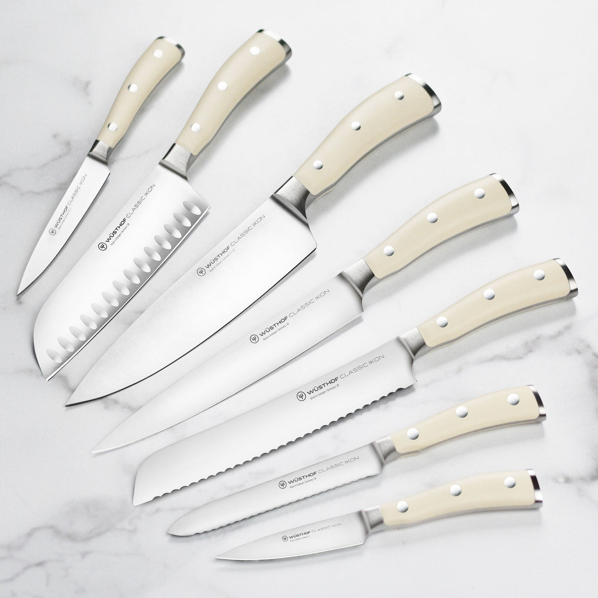 Wusthof Classic Ikon Creme 10 Piece Acacia Knife Block Set