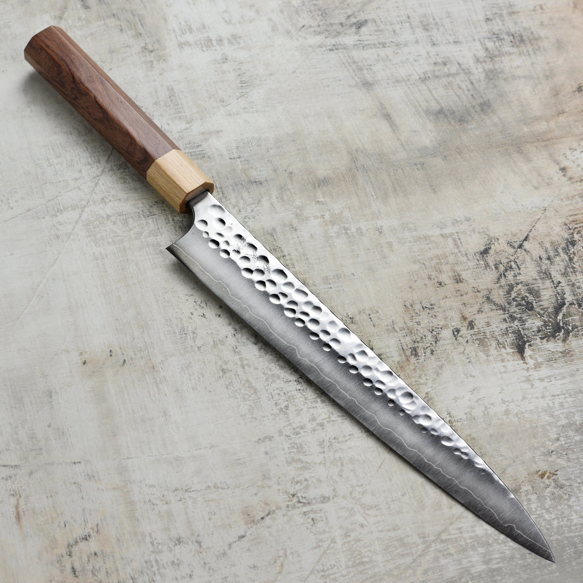Yoshimi Kato Forged Ginsan Stainless Clad 10.6" Sujihiki