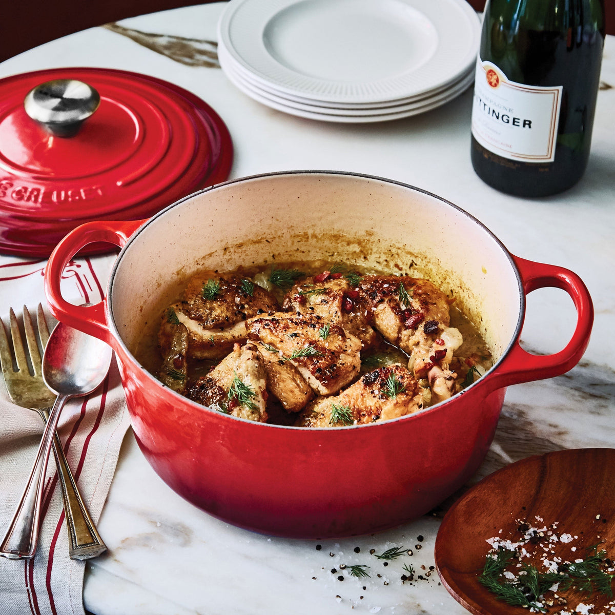 Le Creuset Signature Cast Iron 9-quart Cerise Round Dutch Oven