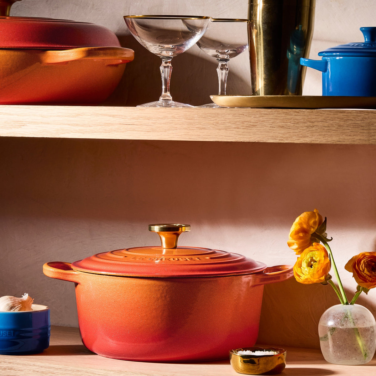 Le Creuset Signature Cast Iron 4.5-quart Flamme Doree Round Dutch Oven
