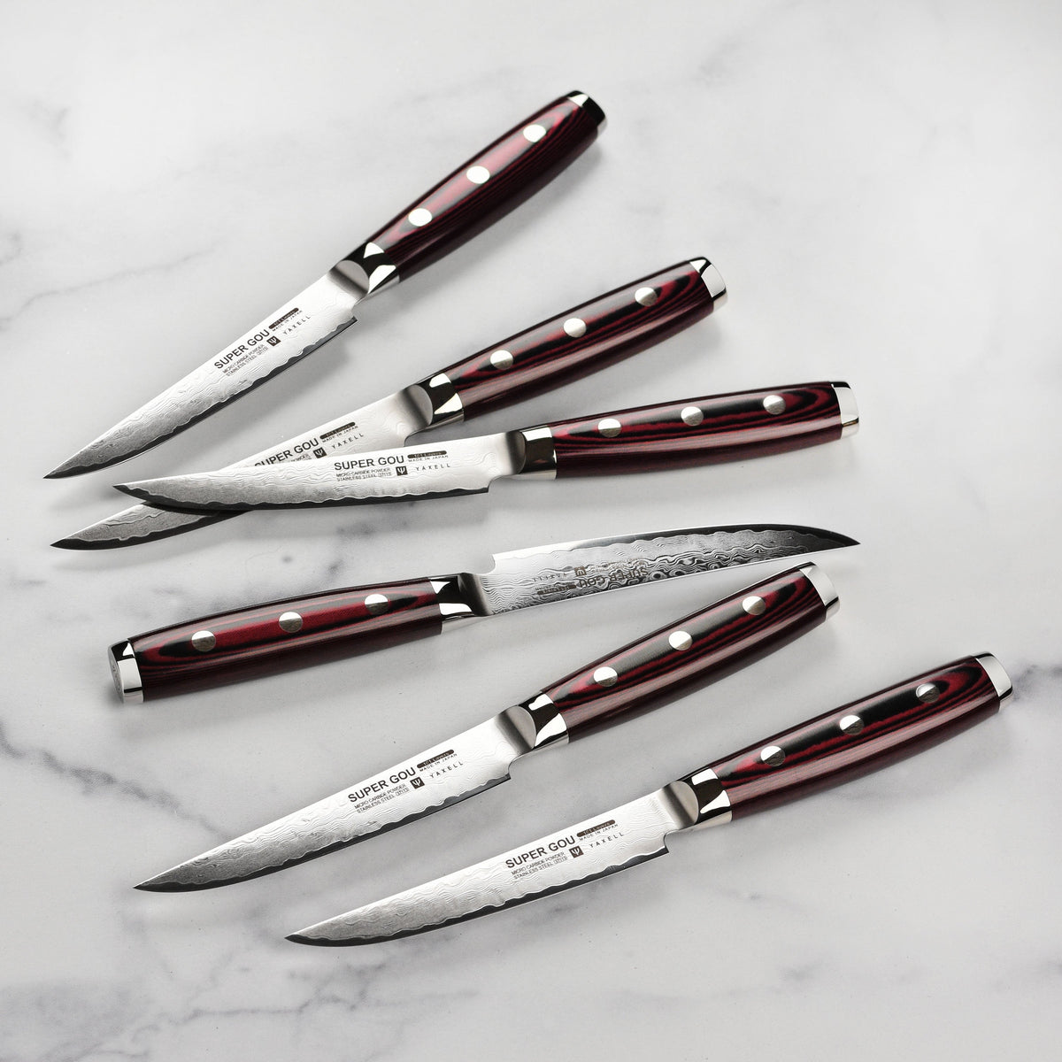 Yaxell Super Gou SG2 6 Piece Steak Knife Set