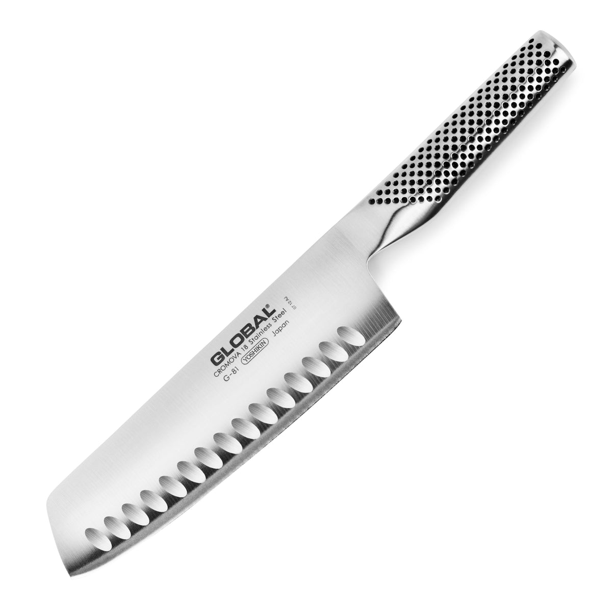 Global 7" Hollow Edge Nakiri Knife
