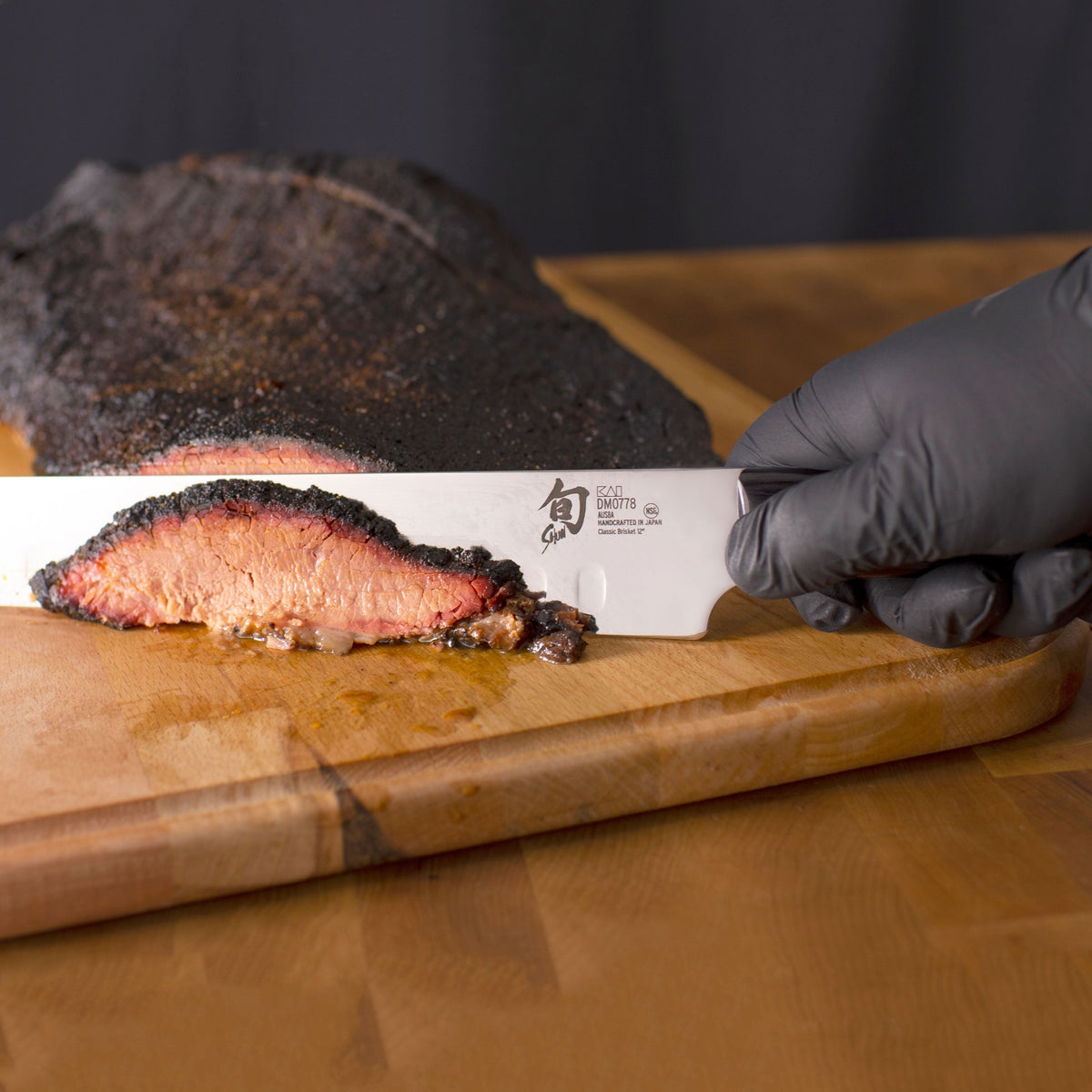 Shun Classic 12" Hollow Edge Brisket Knife with Saya