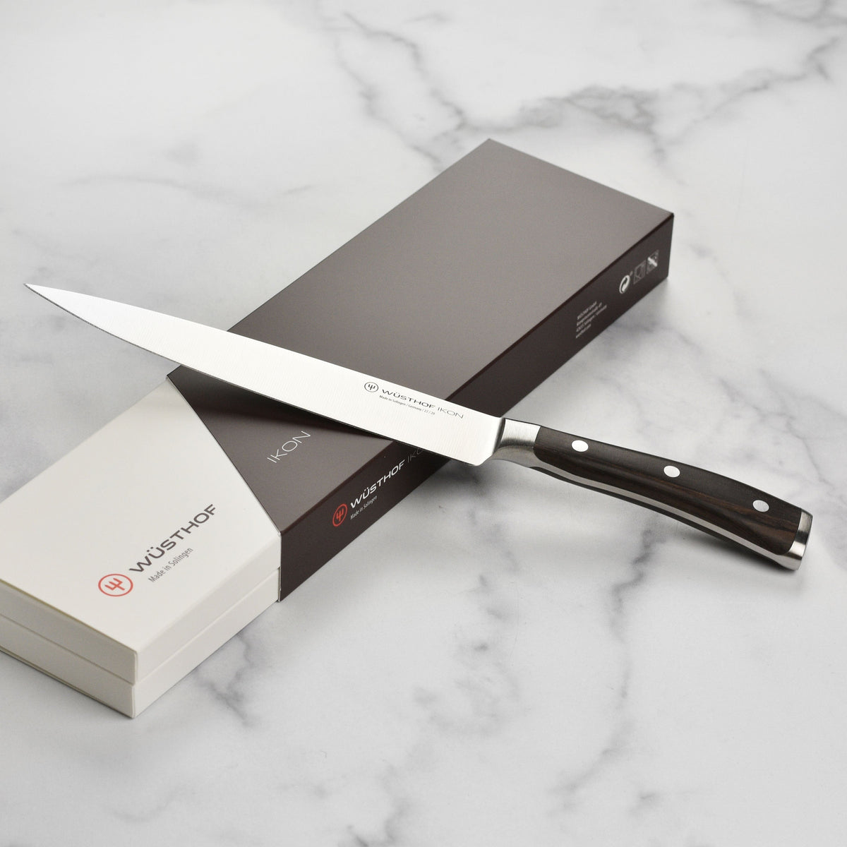 Wusthof Ikon Blackwood 8" Carving Knife