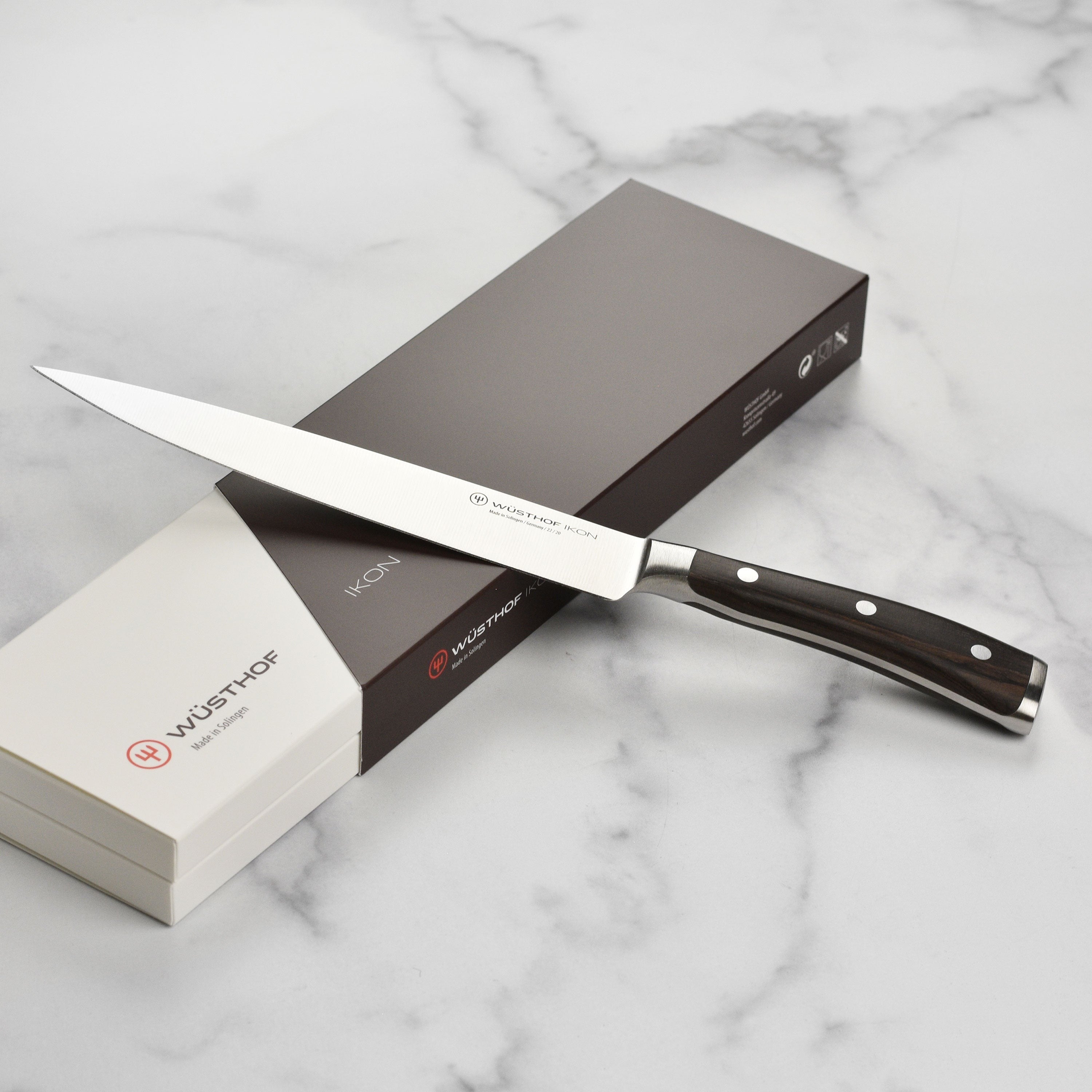 Wusthof Ikon Blackwood 8" Carving Knife