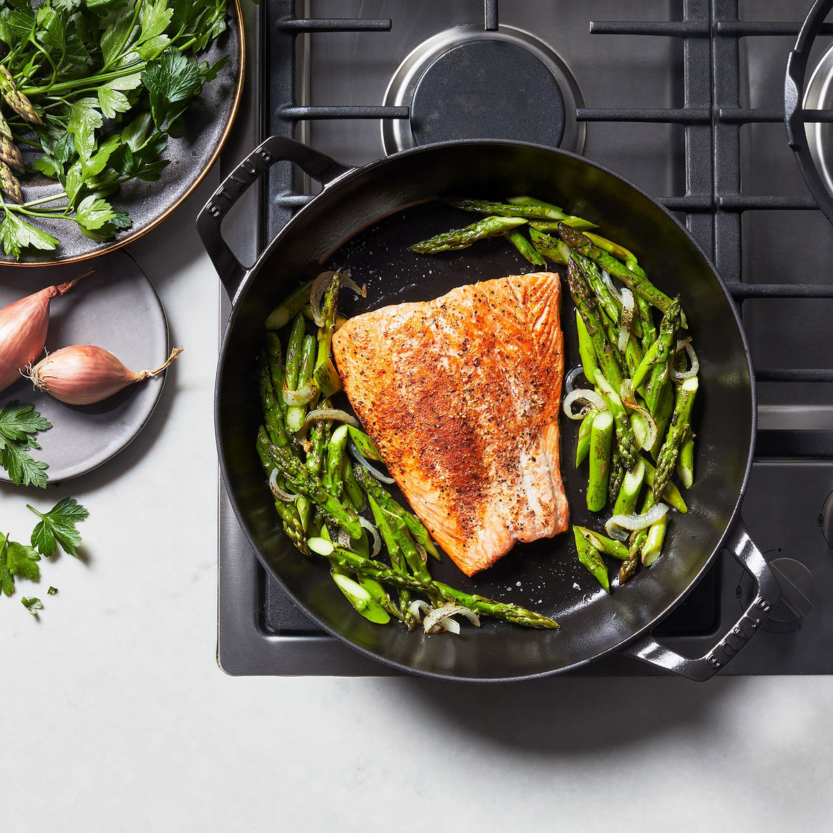 Staub 3.5-quart Matte Black Braiser with Glass Lid