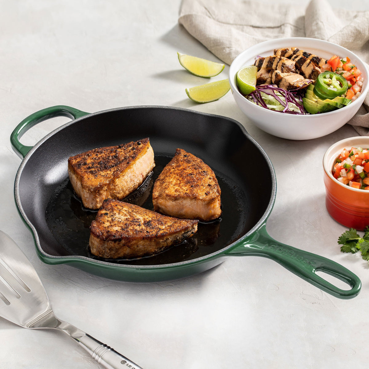 Le Creuset Signature Cast Iron 10.25" Artichaut Skillet