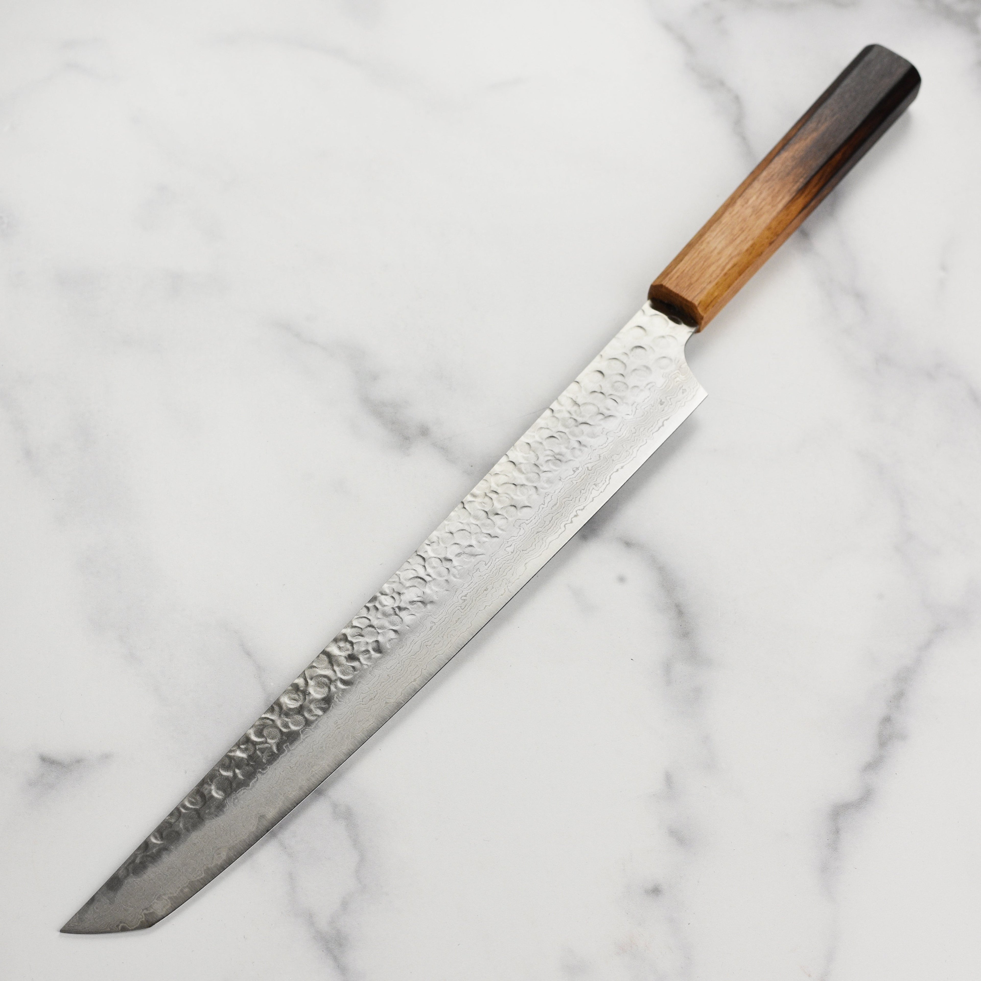 Takayuki Tsuchime Damascus Urushi 11.8" Sakimaru-Yanagiba