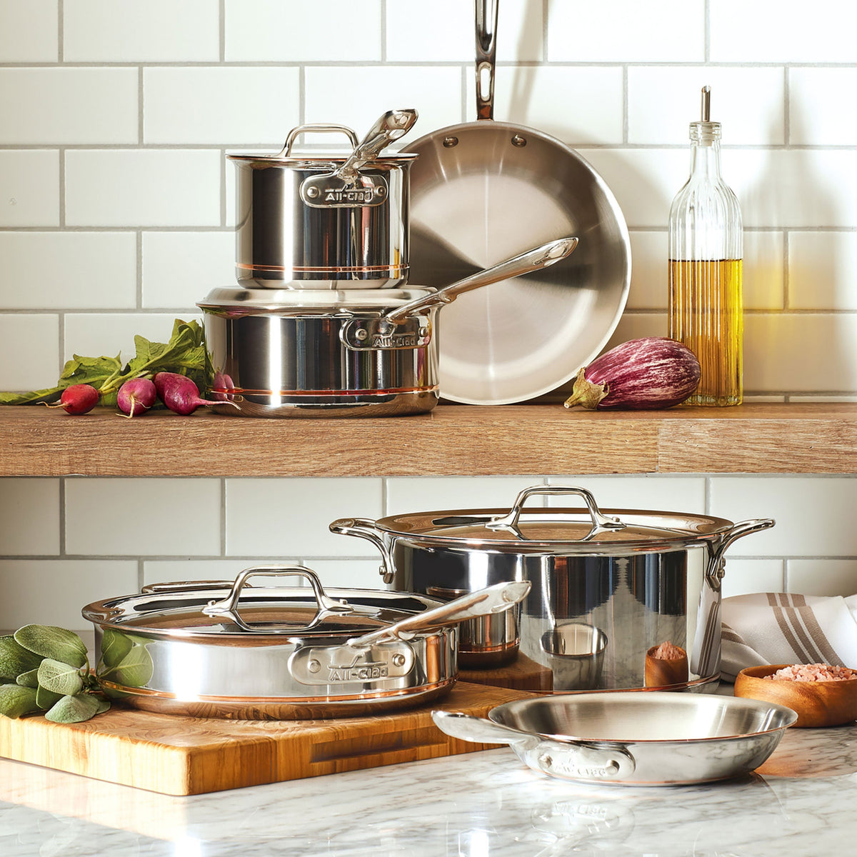 All-Clad Copper Core 10 Piece Cookware Set