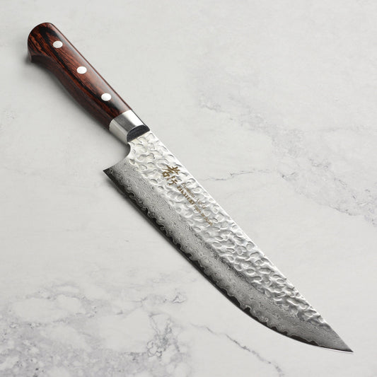 Takayuki Hammered Damascus 8.25" Butcher's Knife