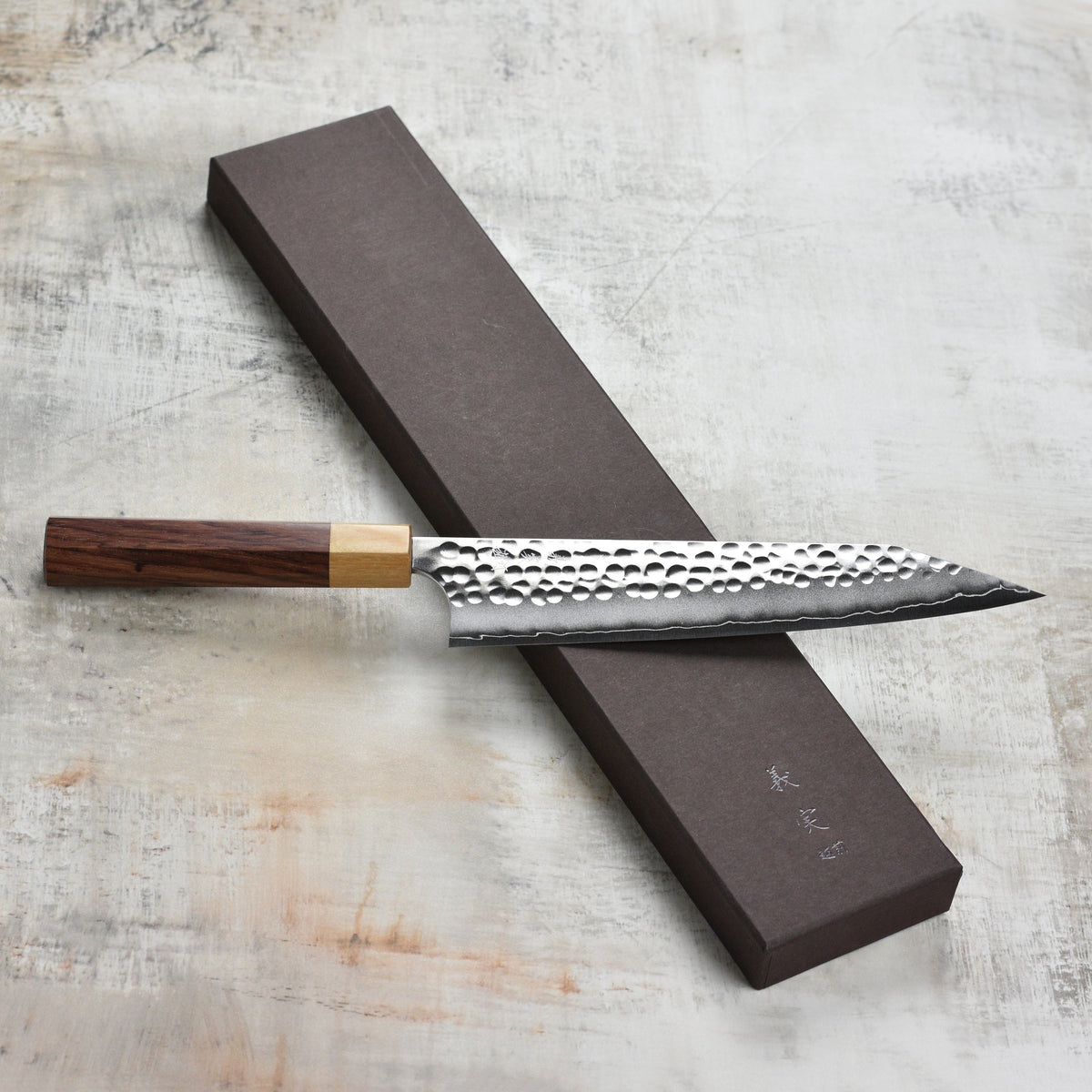 Yoshimi Kato Forged Ginsan Stainless Clad 8.25" Kiritsuke Gyuto