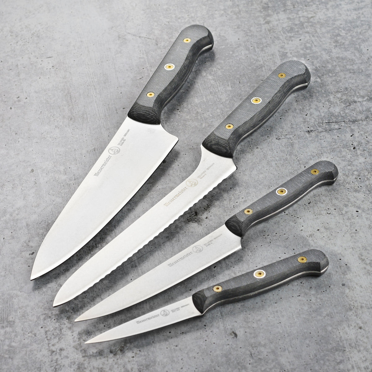 Messermeister Custom Micarta 5 Piece Knife Block Set