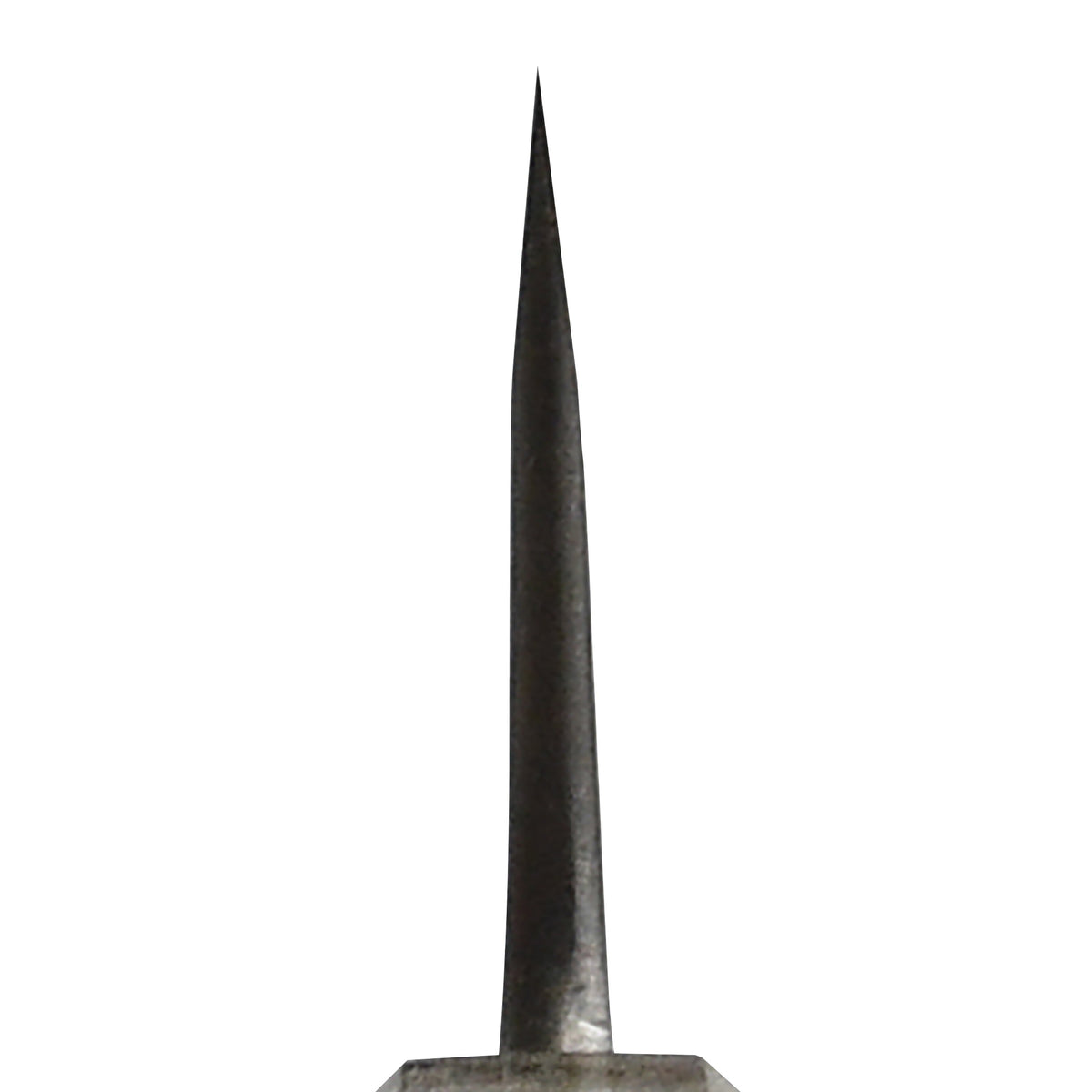 Yoshikane Shirogami #2 Kurouchi Stainless Clad 5.9" Honesuki, Stabilized Birch