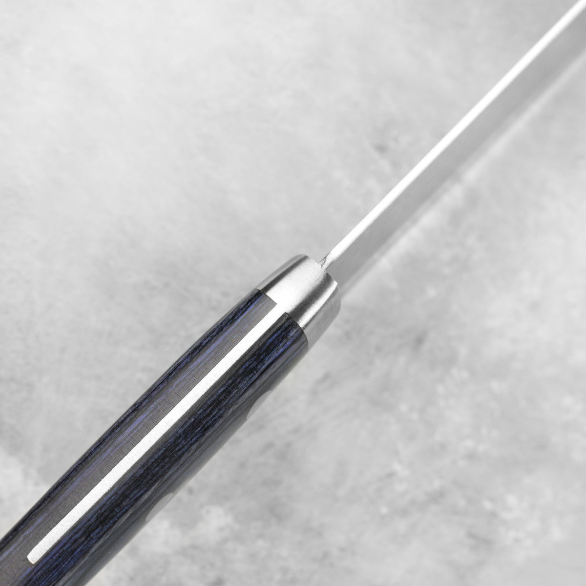 Masutani VG10 Hammered Damascus 7" Gyuto, Blue Handle