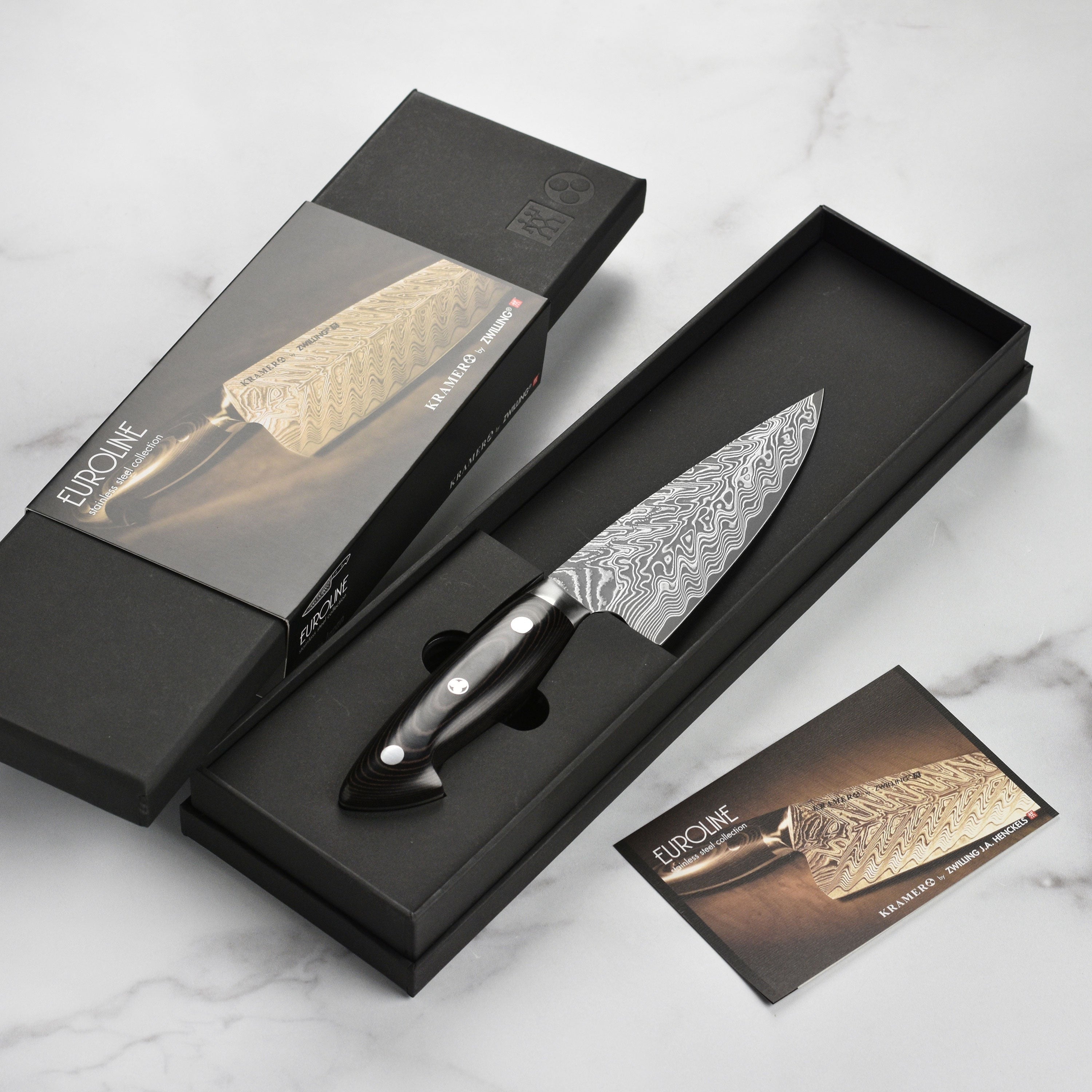 Kramer Stainless Damascus 6" Chef's Knife