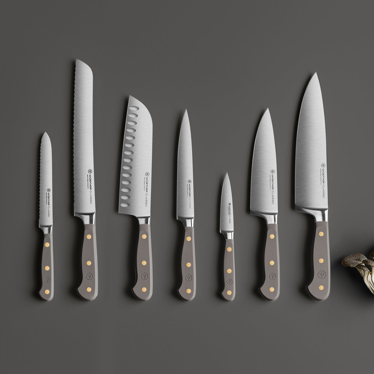 Wusthof Classic Velvet Oyster 8 Piece Knife Block Set