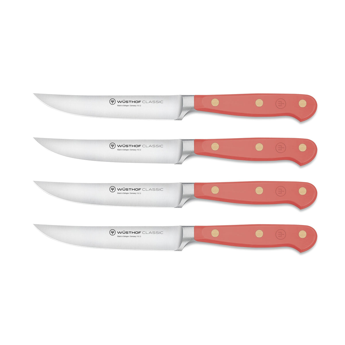 Wusthof Classic Coral Peach 4 Piece Steak Knife Set