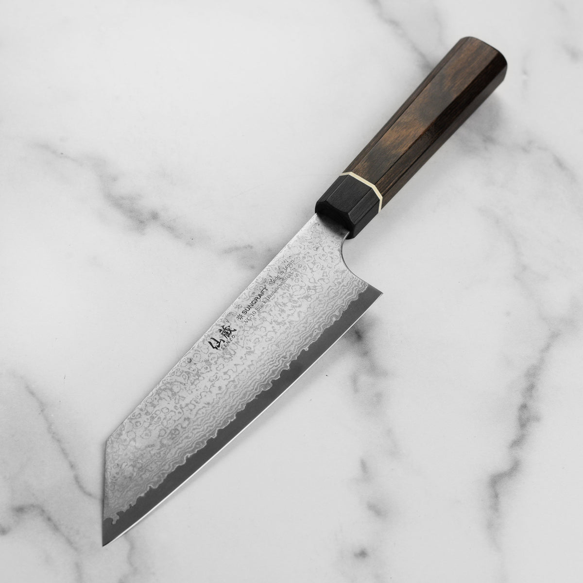 Senzo Black Damascus 6.5" Bunka Knife