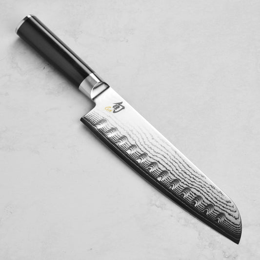 Shun Classic 8.5" Hollow Edge Santoku Knife
