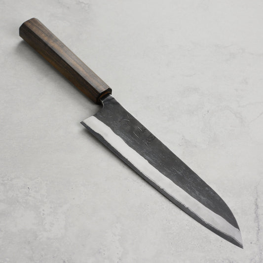 Hatsukokoro Kurokaze Shirogami #2 Kurouchi Stainless Clad 8.25" Gyuto