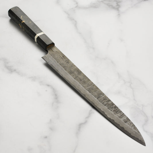 Nigara Ginsan Kurozome Damascus 11.8" Sujihiki