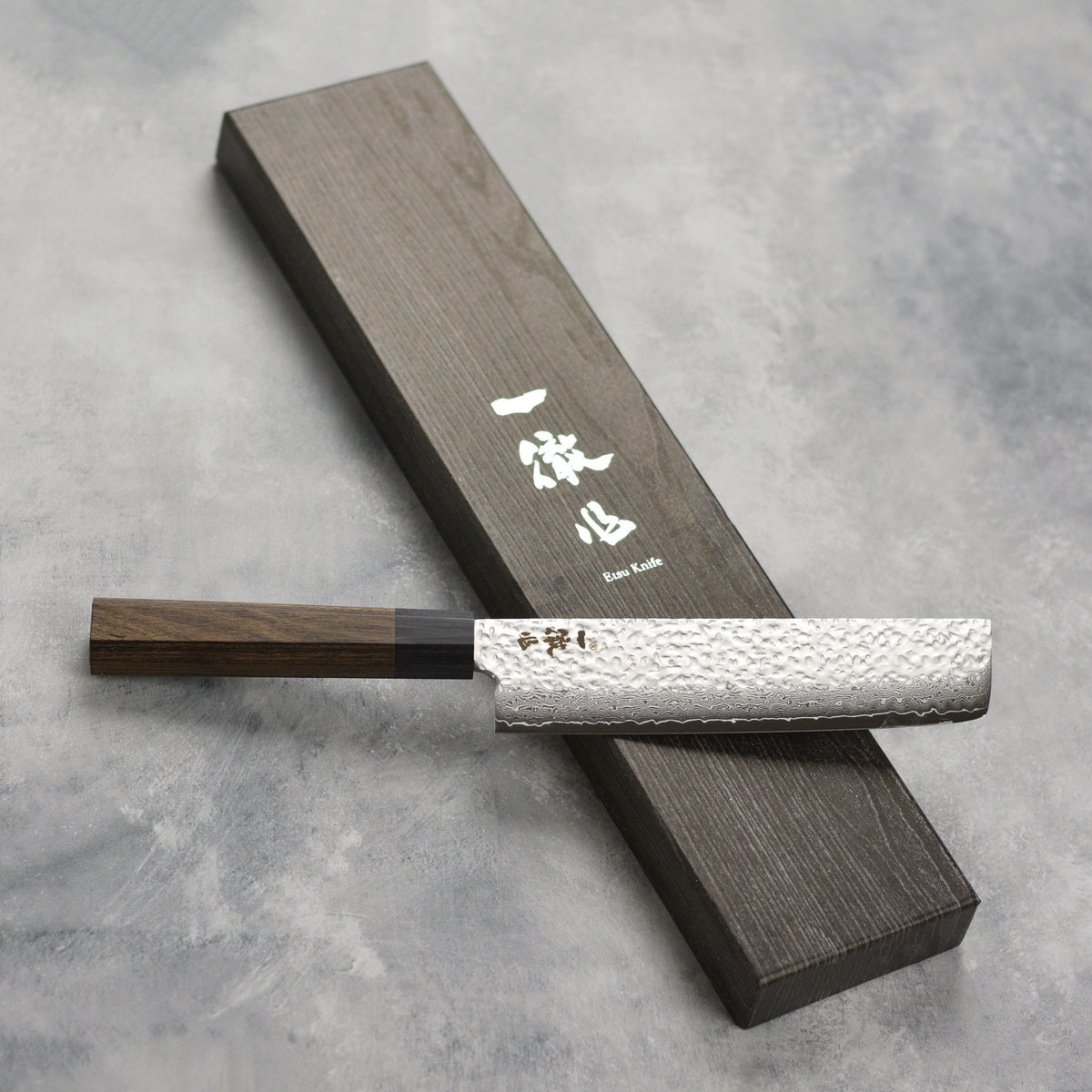 Ittetsu VG10 Hammered Damascus 5.9" Nakiri
