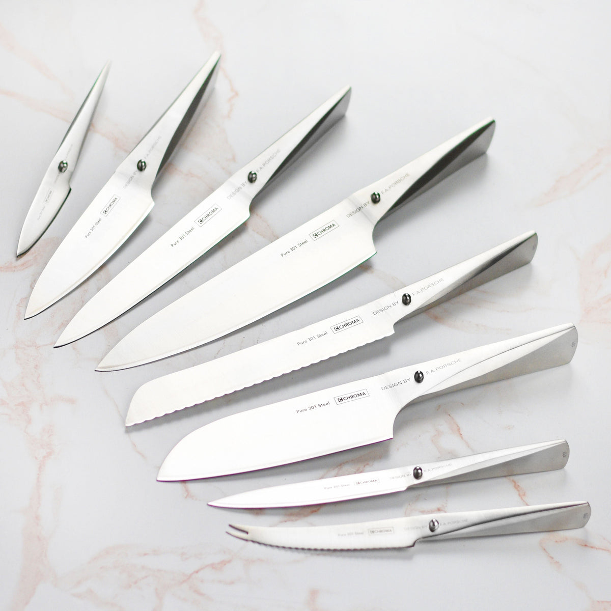 Chroma Type 301 9 Piece Deluxe Knife Block Set