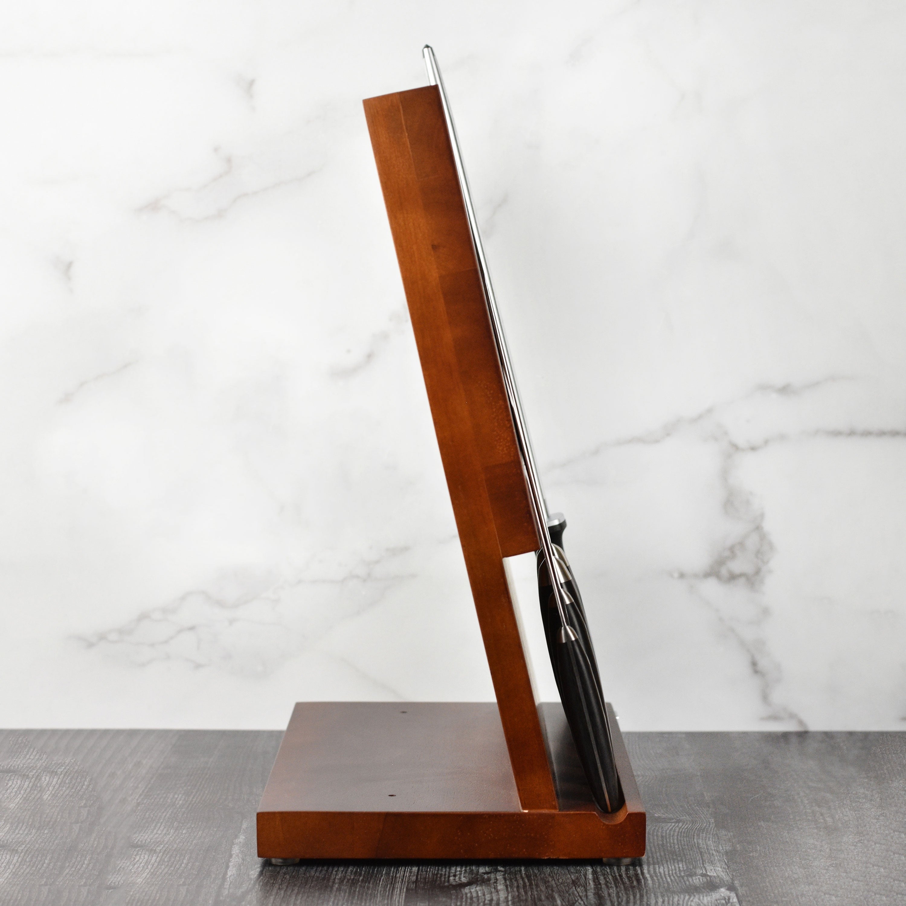 Kramer Stainless Damascus 7 Piece Magnetic Easel Knife Block Set