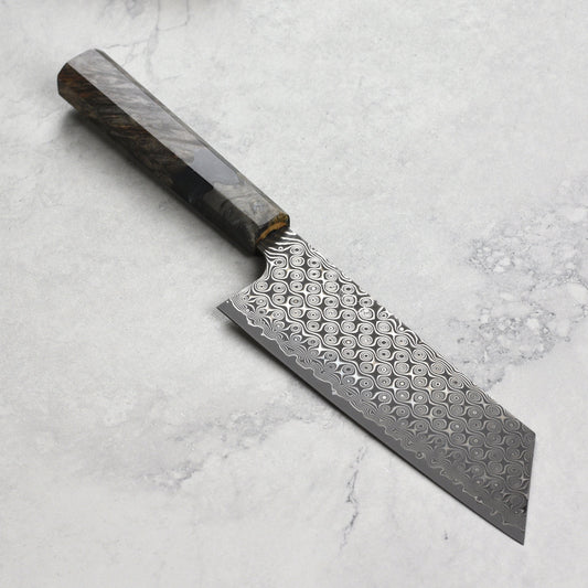 Nigara Anmon SG2 Damascus 7" Kiritsuke Nakiri