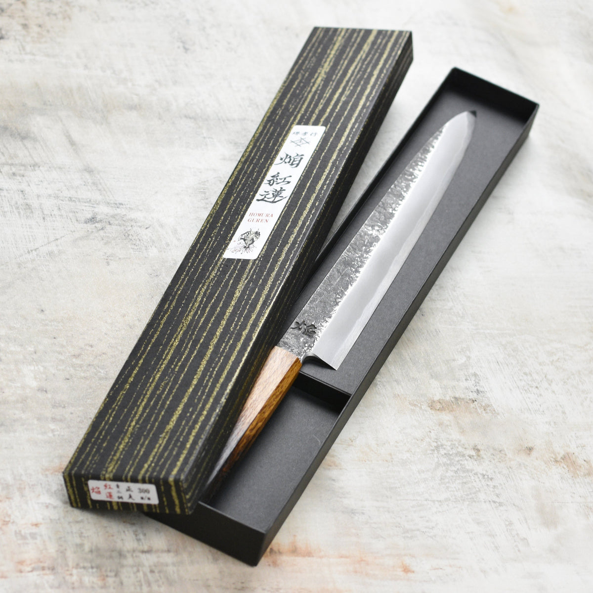 Takayuki x Itsuo Doi Homura Guren Aogami #2 Single-Bevel 11.8" Yanagiba