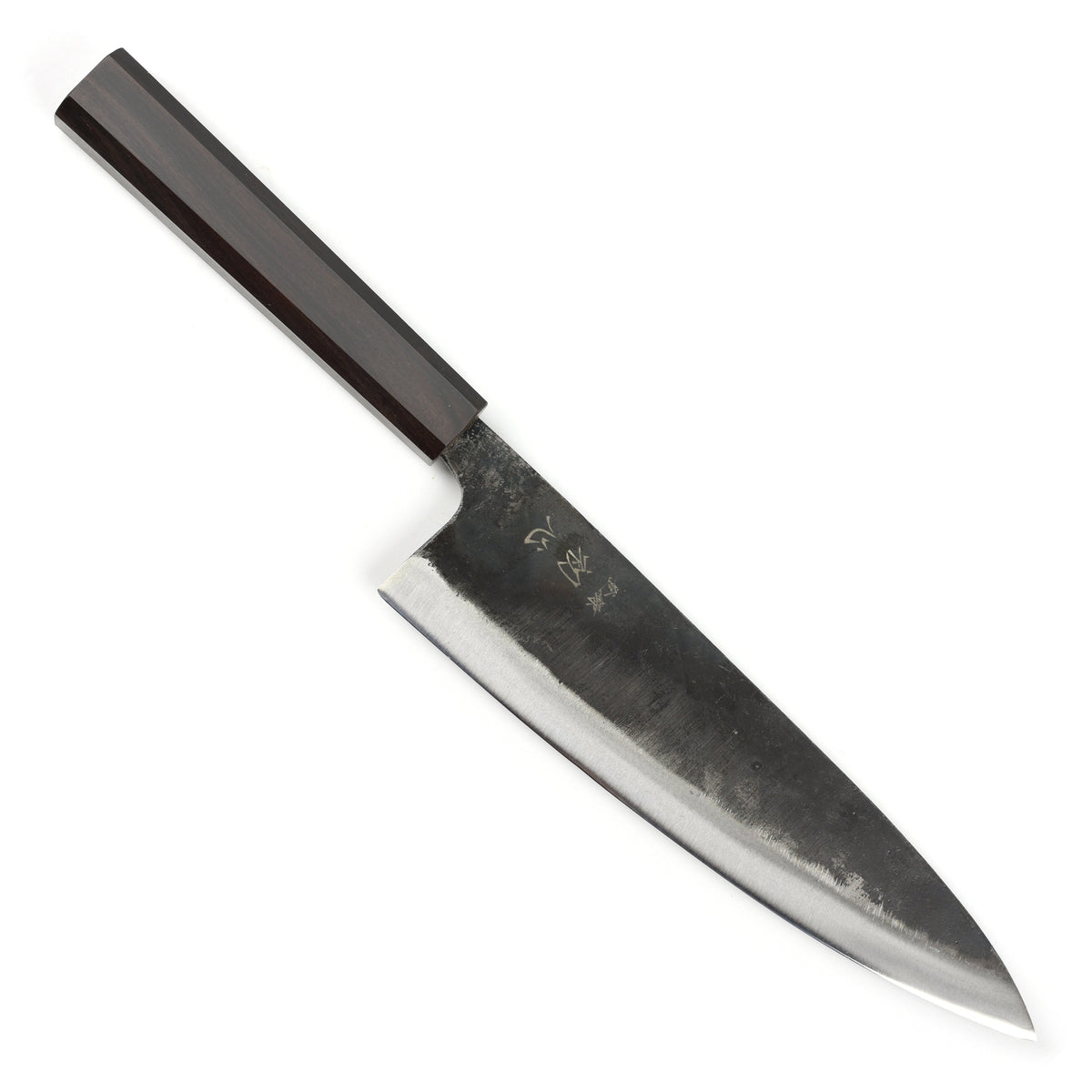 Hatsukokoro Kurogane Aogami #2 Kurouchi 8.25" Gyuto, Ebony