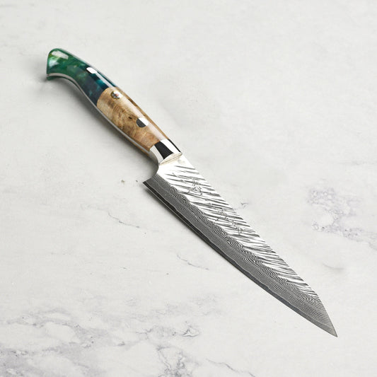 Kurosaki Fujin Forged SG2 Damascus 5.9" Petty with Saya