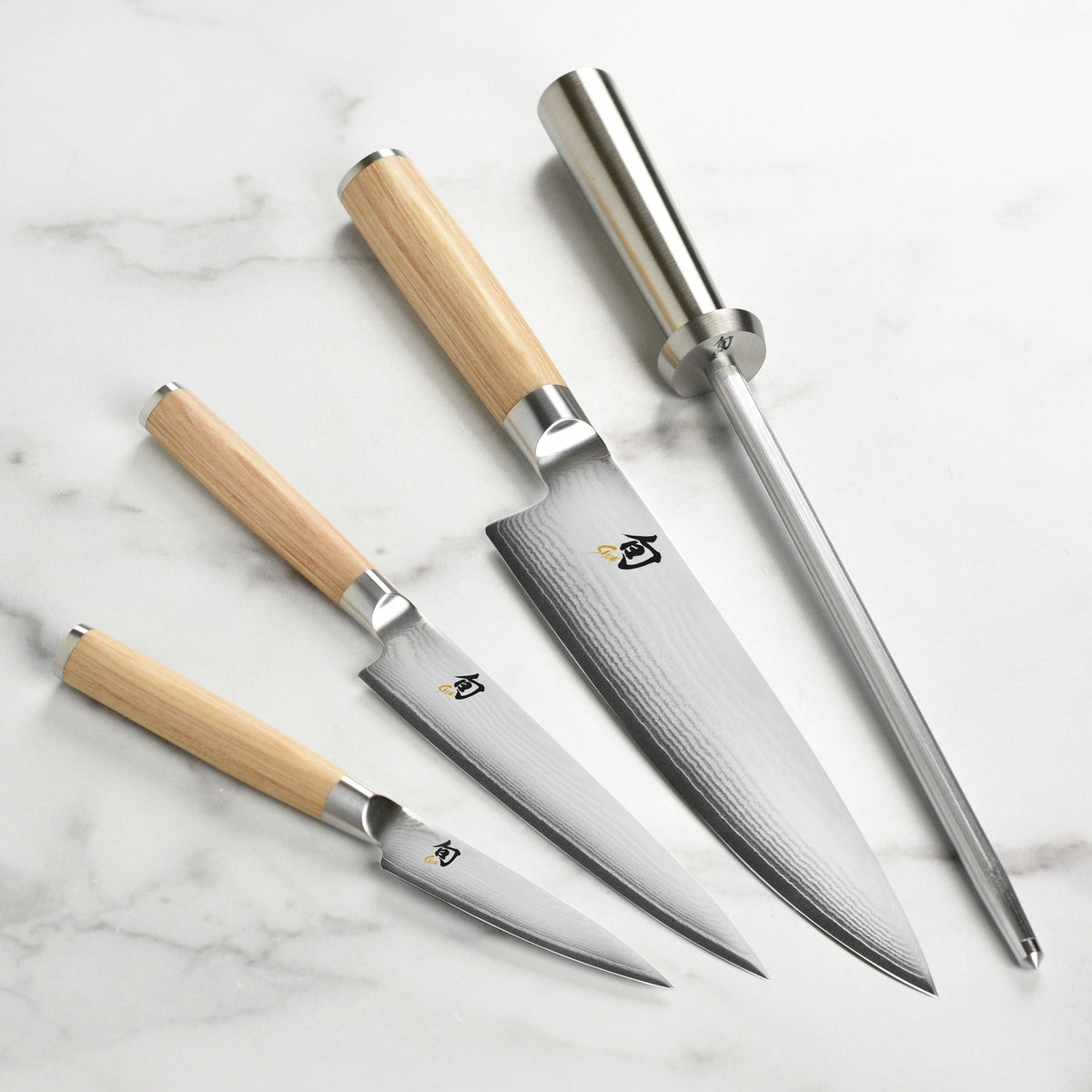 Shun Classic Blonde 5 Piece Slimline Knife Block Set