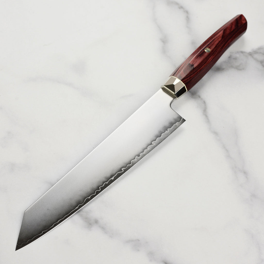 Zanmai Revolution SG2 9" Kiritsuke with Red Pakkawood Handle