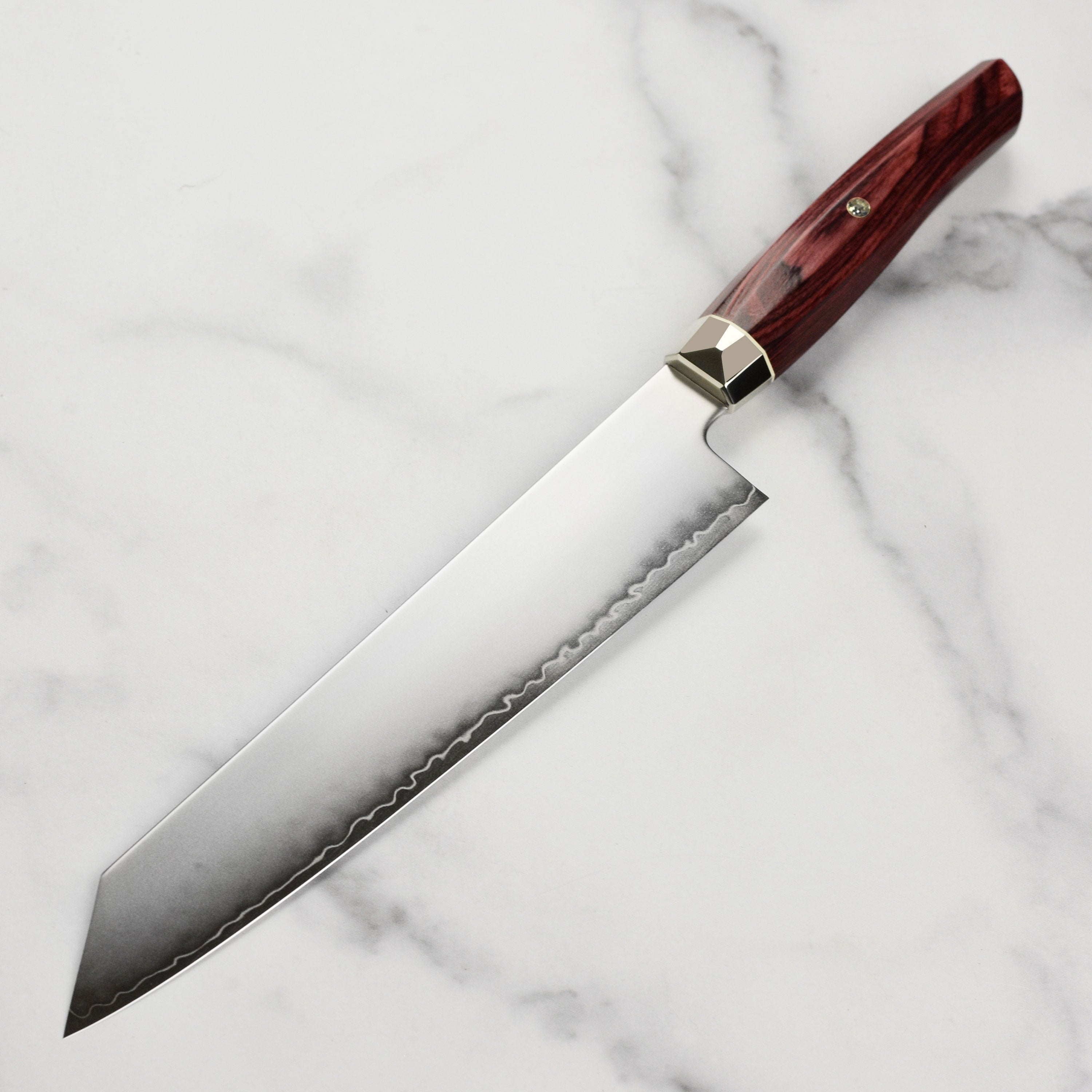 Zanmai Revolution SG2 9" Kiritsuke with Red Pakkawood Handle