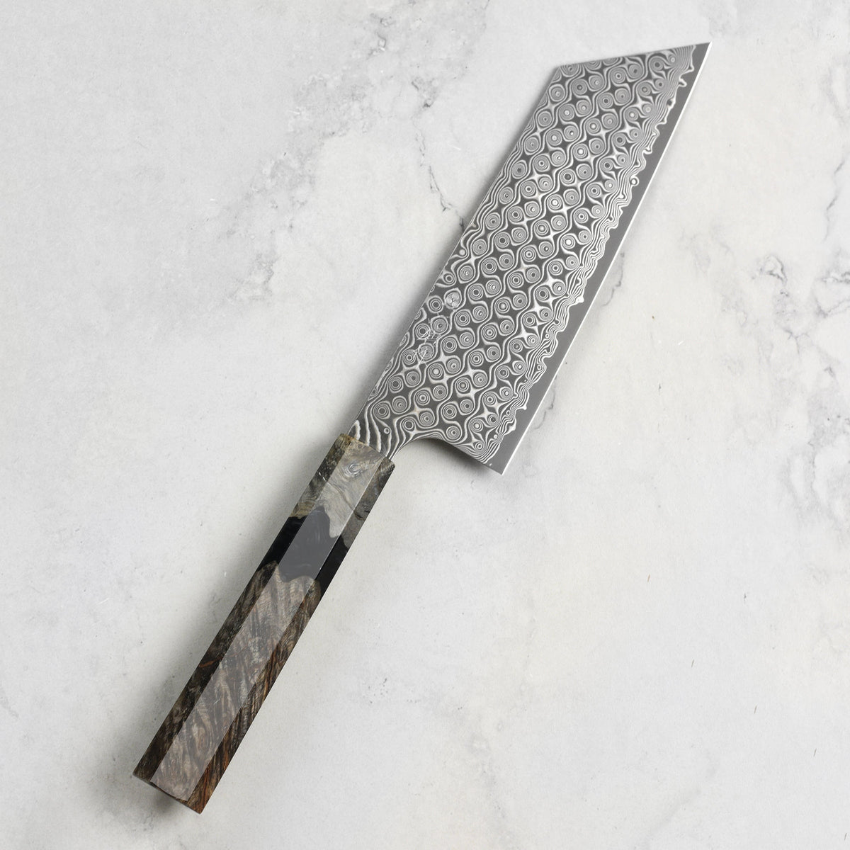 Nigara Anmon SG2 Damascus 7" Kiritsuke Nakiri