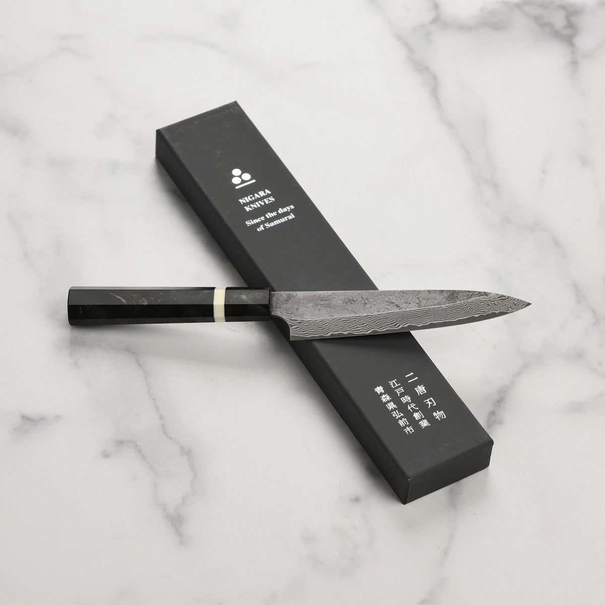 Nigara Ginsan Kurozome Damascus 5.9" Petty