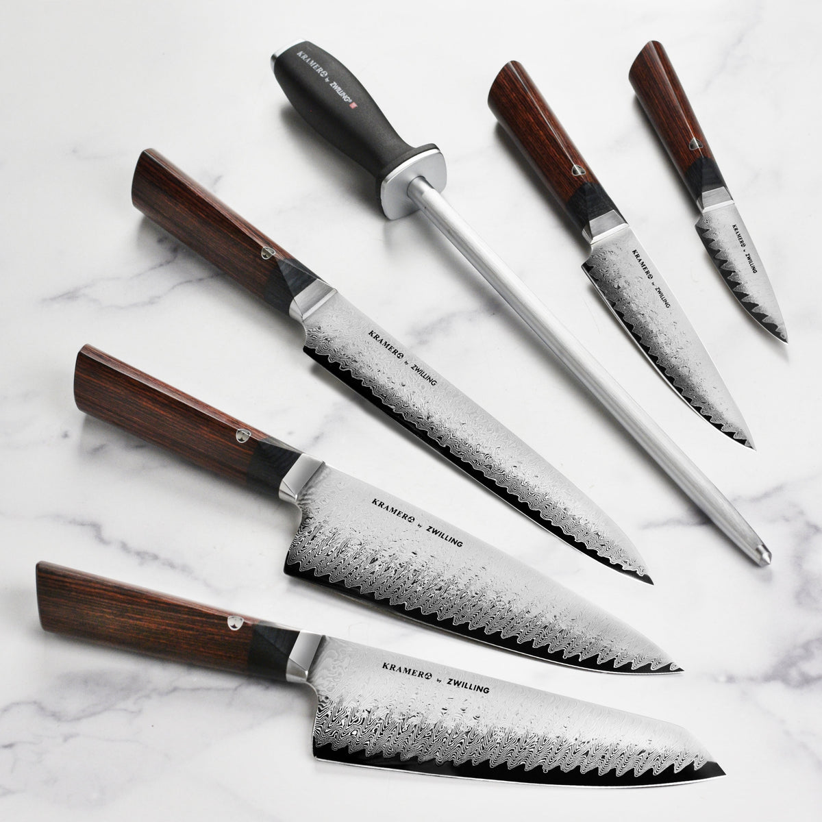 Kramer Meiji 7 Piece Magnetic Easel Knife Block Set