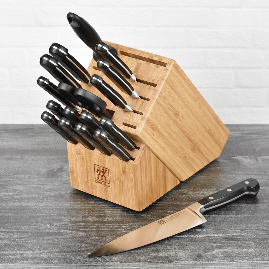 Zwilling Professional S 18 Piece Knife Block Set with Stamped Steak Knives