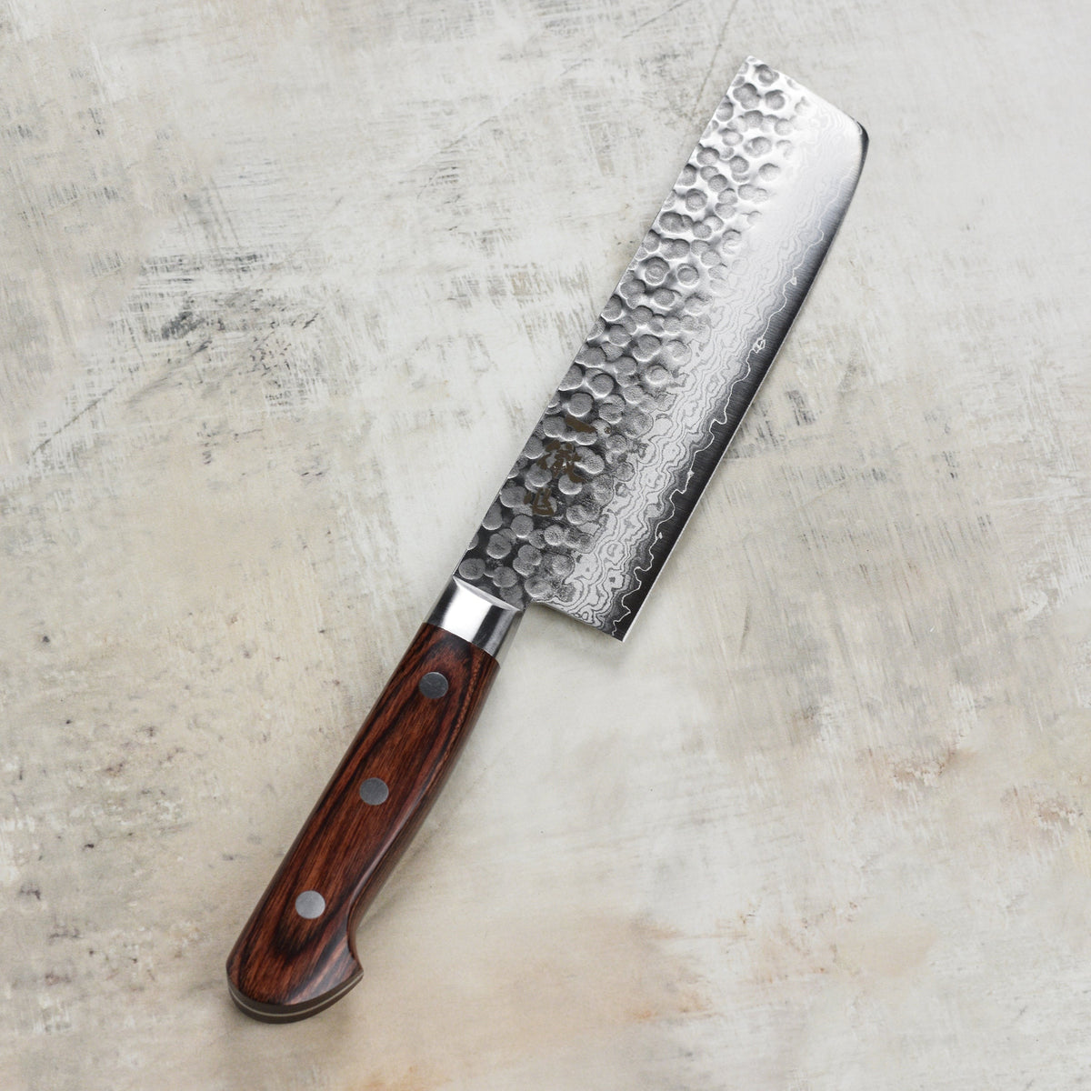 Ittetsu VG10 Hammered Damascus 6.3" Nakiri