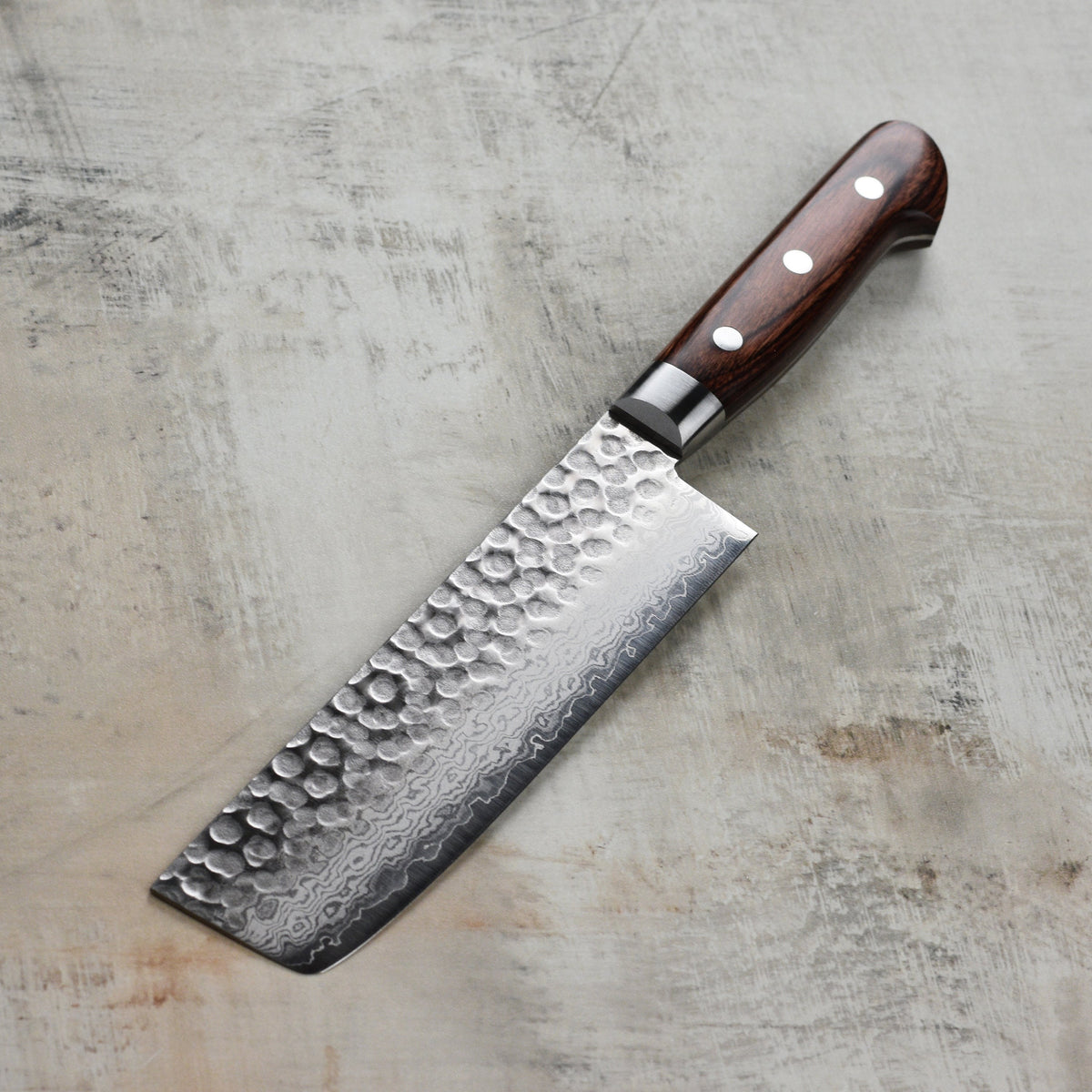 Ittetsu VG10 Hammered Damascus 6.3" Nakiri