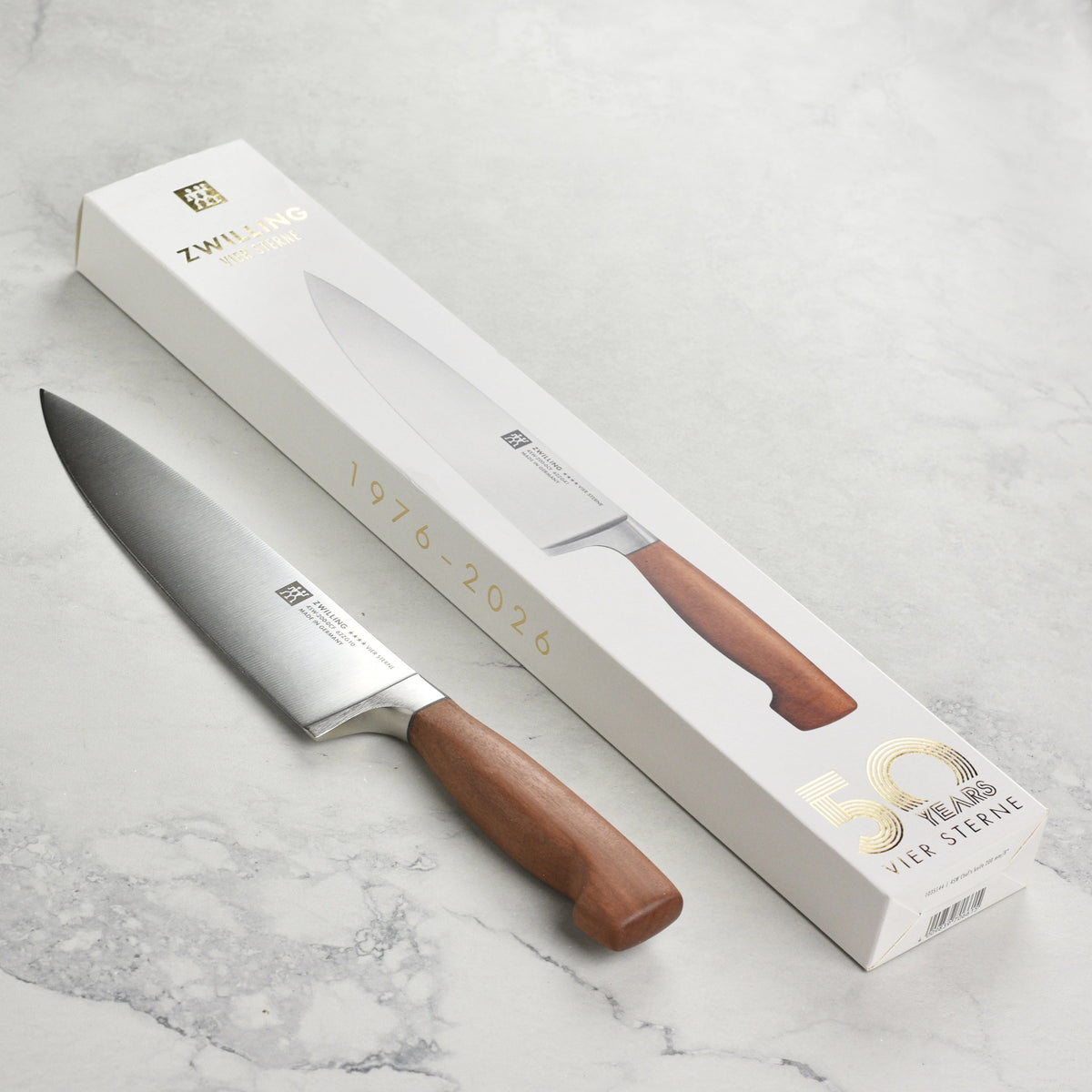 Zwilling Four Star 8" Chef's Knife with Wood Handle