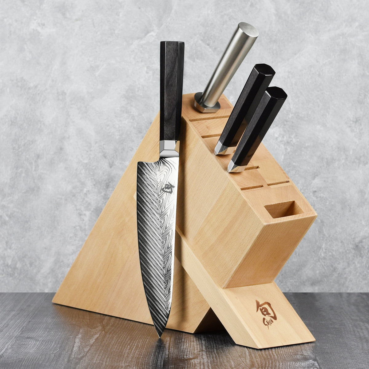 Shun Dual Core 5 Piece Knife Block Set