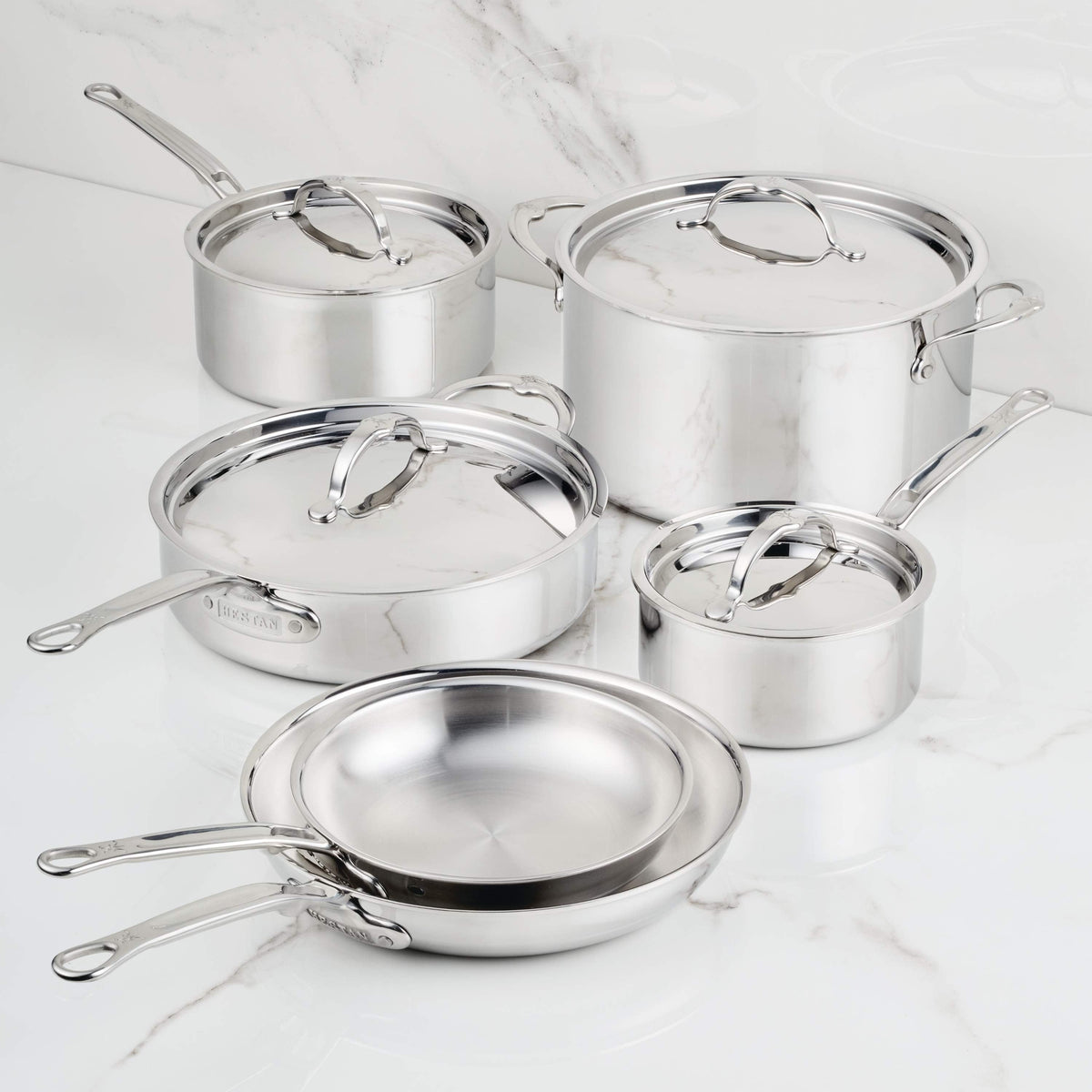 Hestan ProBond Luxe 10 Piece Stainless Steel Cookware Set