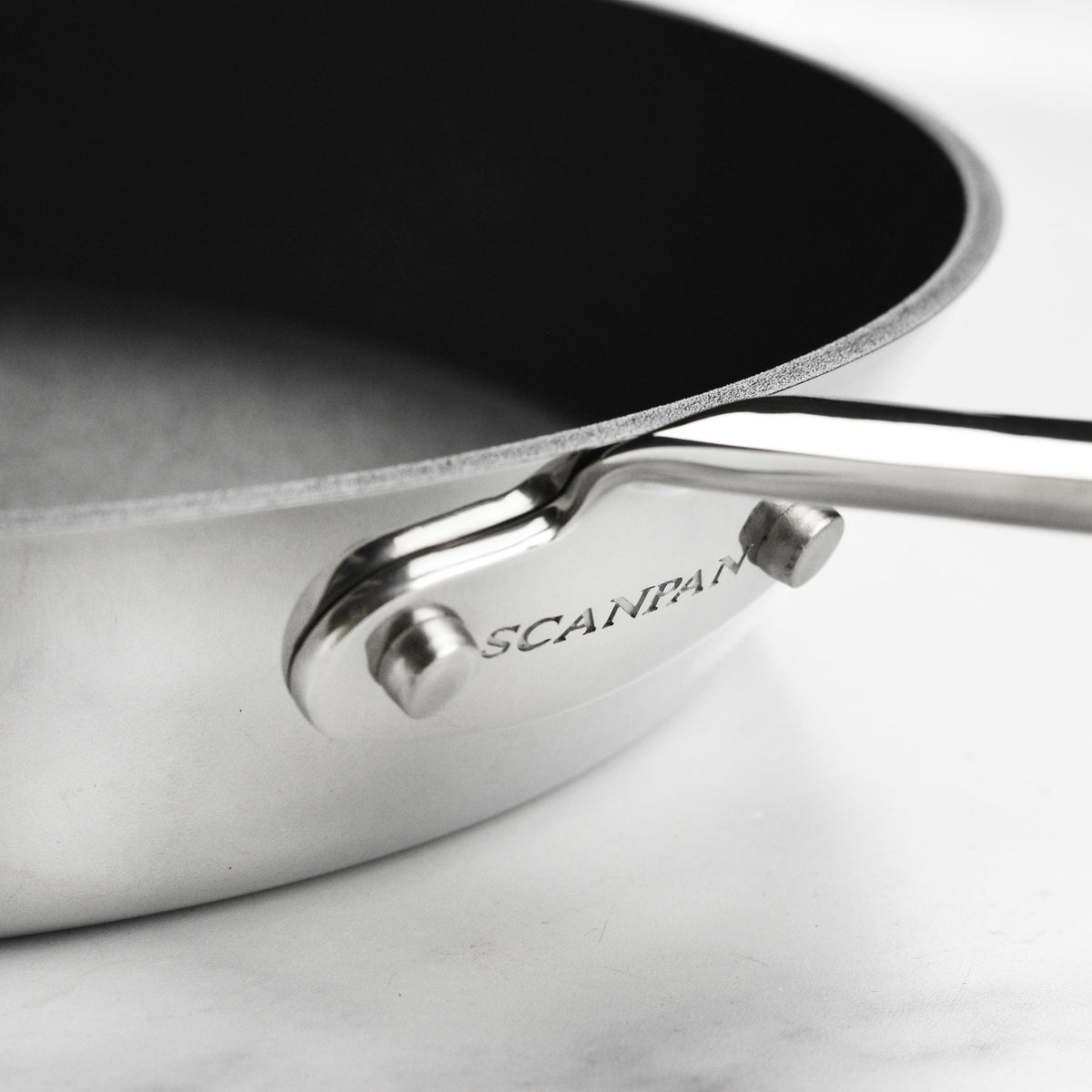 Scanpan Maitre D' Stratanium+ Nonstick Stainless Steel Fry Pan Set with Lids