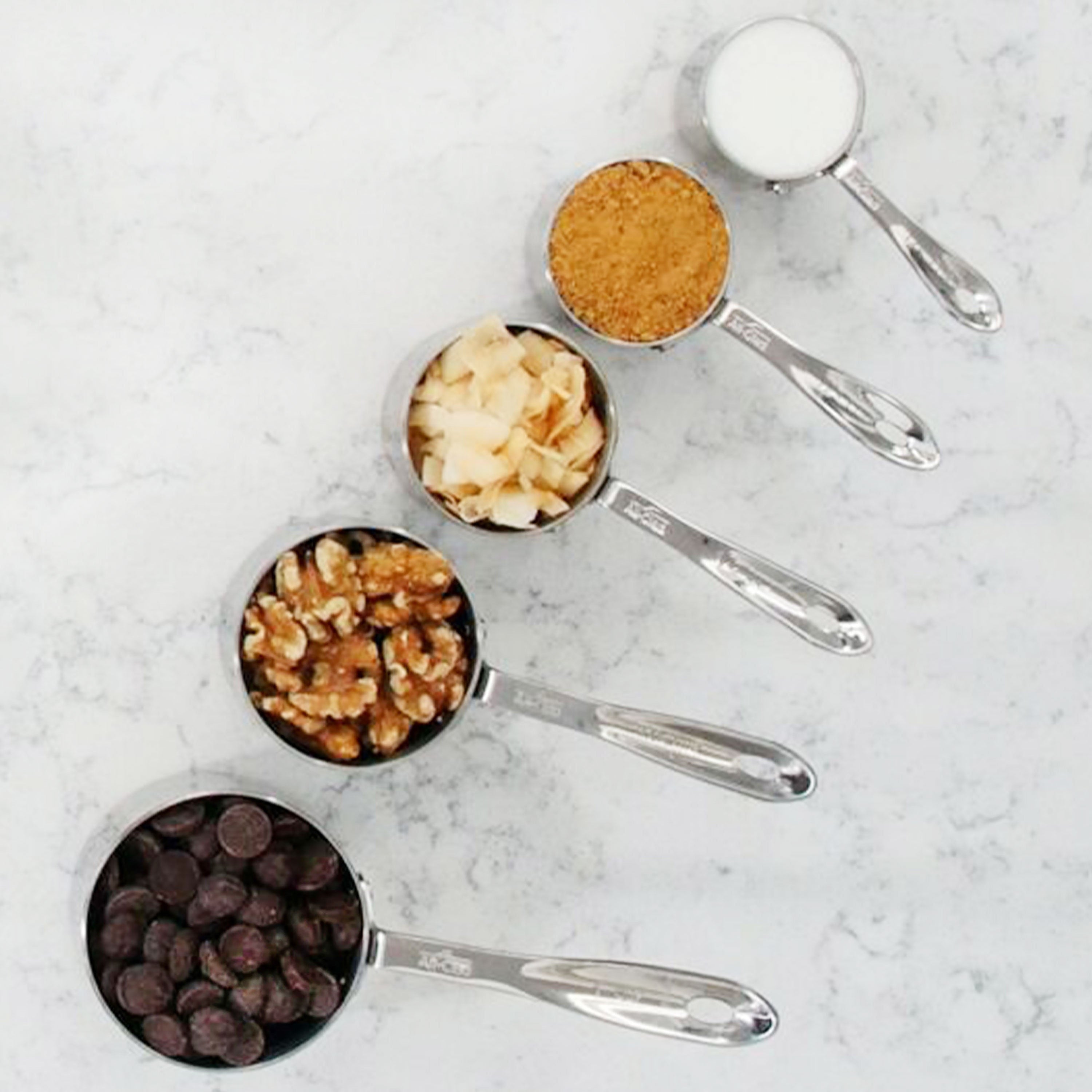 All-Clad 5 Piece Stainless Steel Measuring Cup Set