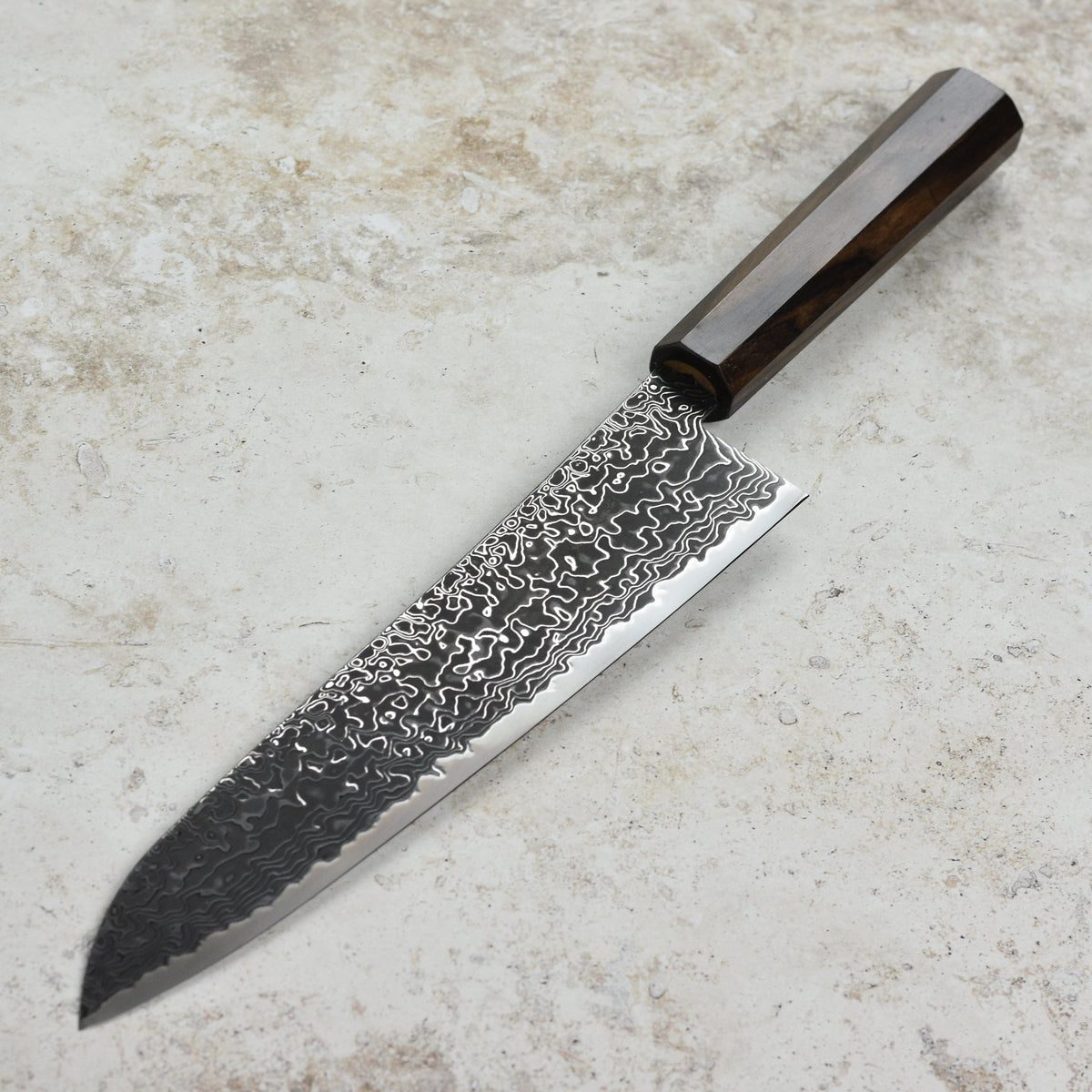 Hatsukokoro Ryuhyo SG2 Kurozome Damascus 9.4" Gyuto
