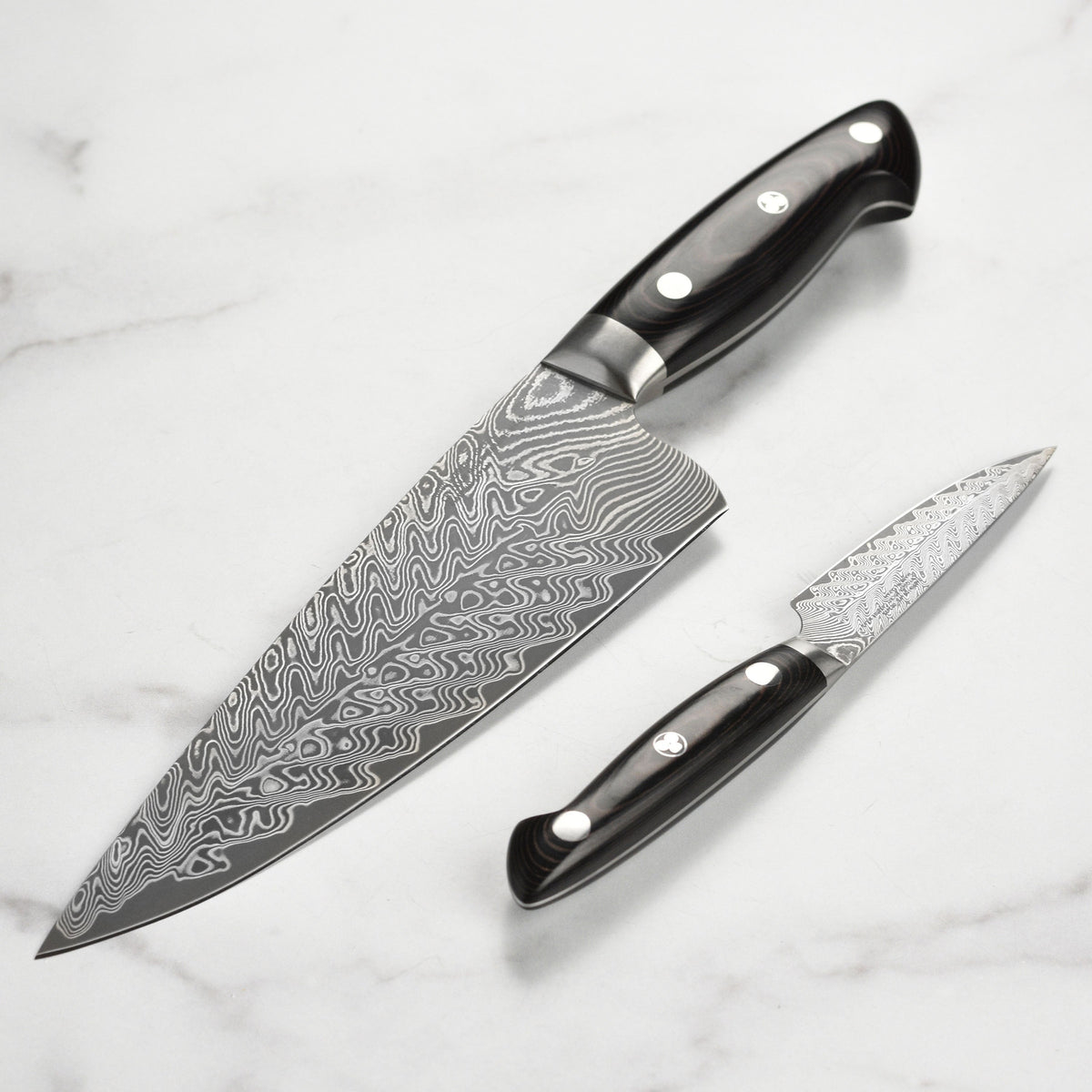 Kramer Stainless Damascus Chef's & Paring Knife Set