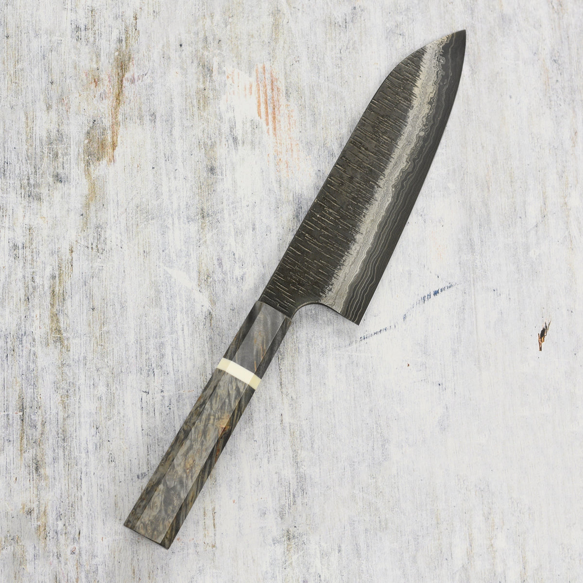 Hatsukokoro x Nigara Itadaki Coreless Damascus 7" Santoku