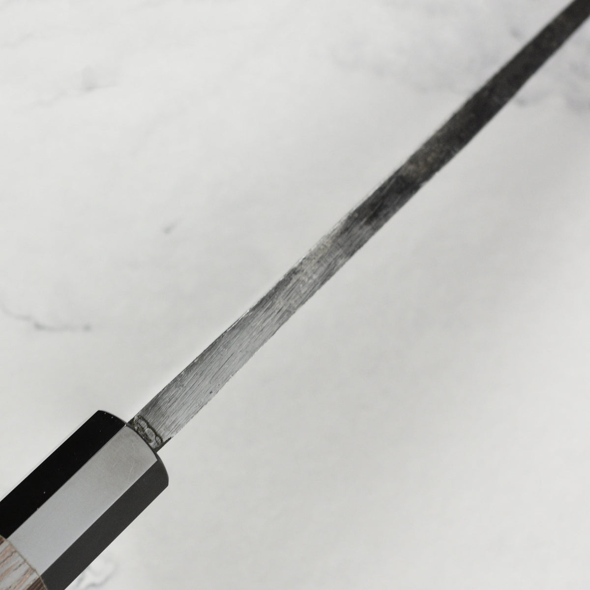 Hatsukokoro Kurokaze Aogami #2 Kurouchi 6.5" Double Bevel Deba, Wenge